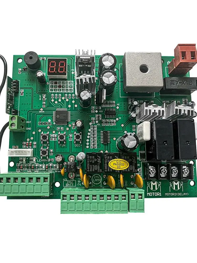 Płytka PCB panelu sterowania DC 24V do automatycznego otwierania bramy dwuskrzydłowej - część zamienna do inteligentnego systemu. — 2