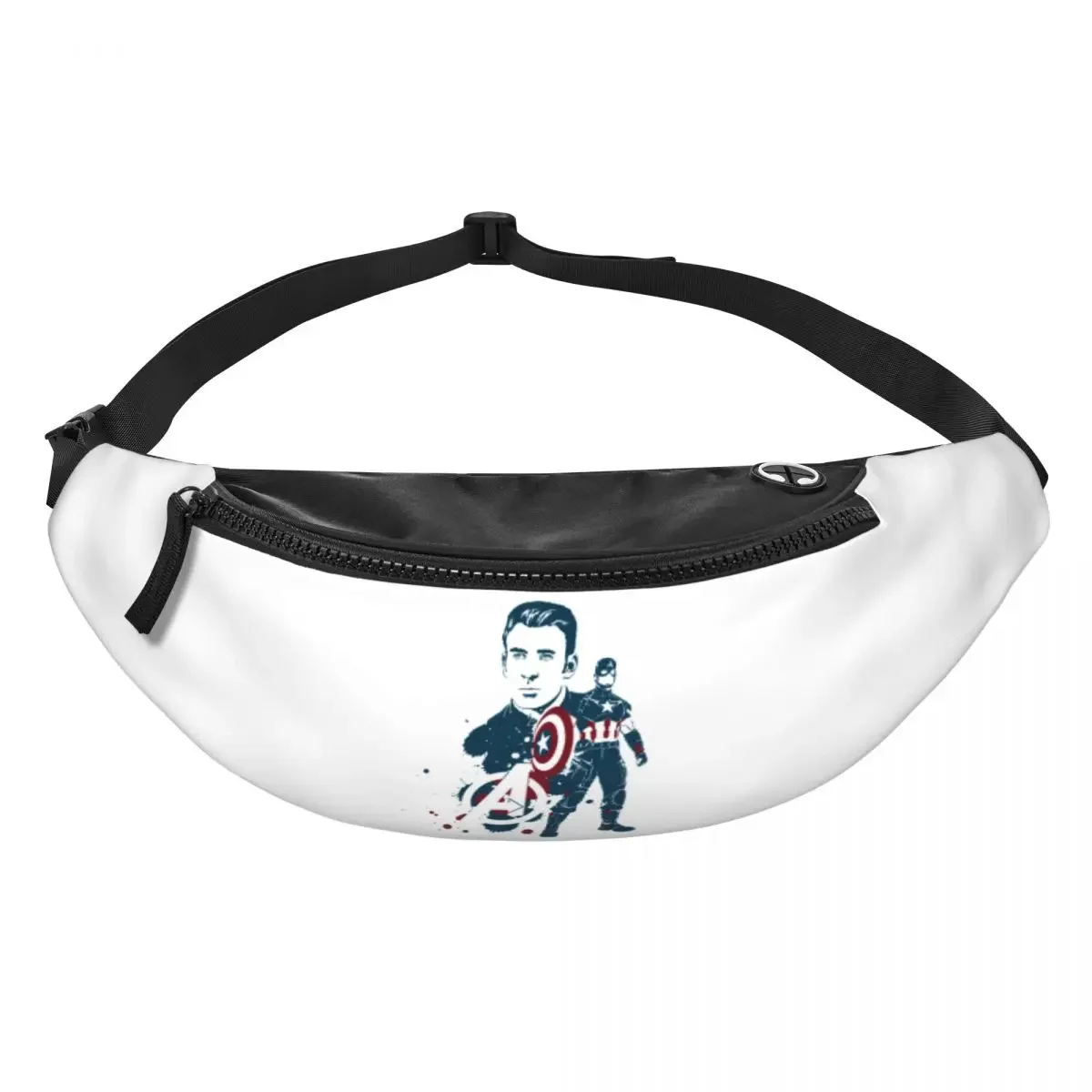 Custom Superhero Fanny Pack Women Men Crossbody Waist Bag for Cycling Camping Phone Money Pouch