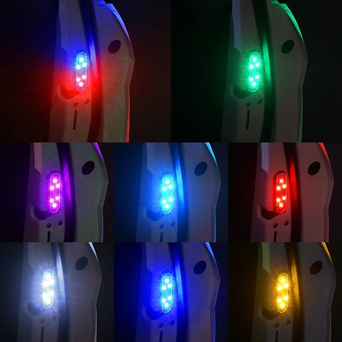 1/2 PCs Car Door Lights LED Welcome Light Magnetic Control USB Charging Auto Open Door Safe Anti-collision Emergency Signal Lamp