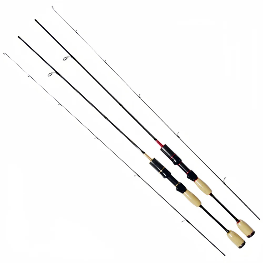 Glory 1.38/1.5/1.7/1.8m 5ft Solid Carbon Trout Rod Cork Handle UL Power Soft Super Light Red Color Woman Fishing Rod Child Gift