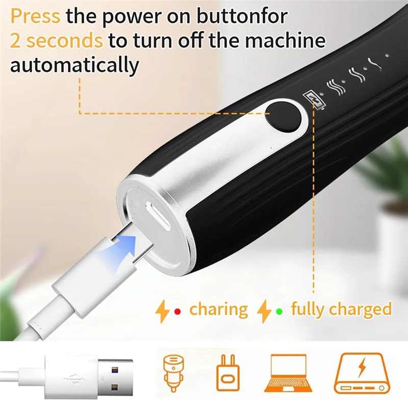 

A85I-Frother Wand Rechargeable ,Electric Frother Wand Handheld Coffee Foam Maker Stainless Steel Stand