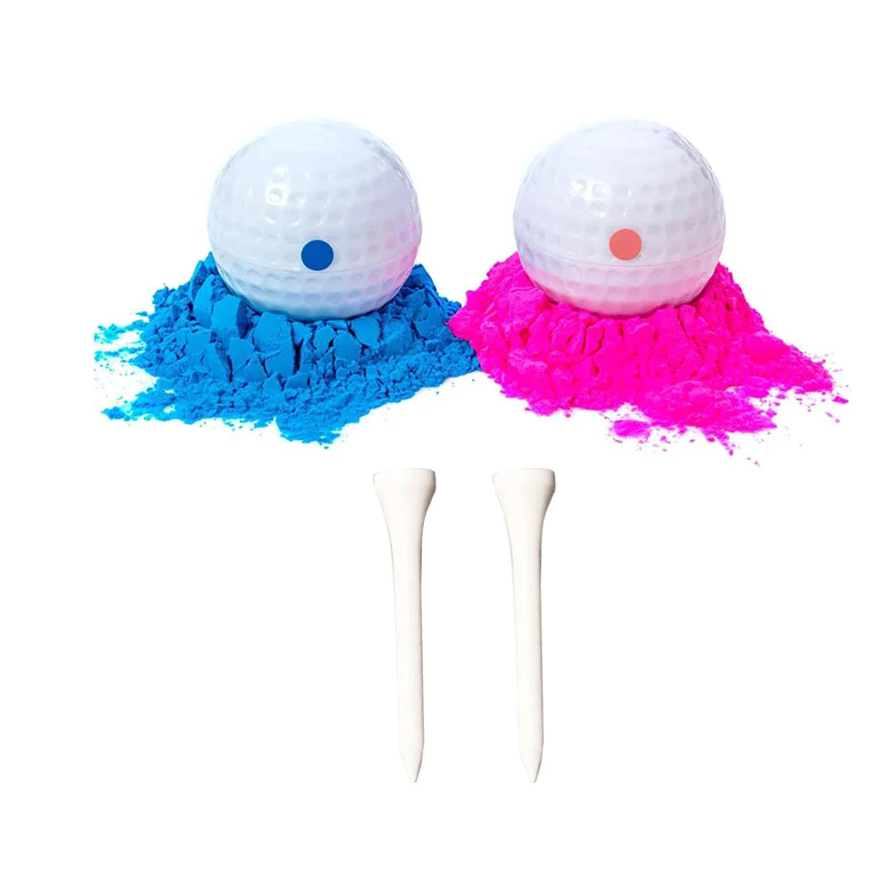 

2 Pcs Gender Reveal Toys Ball Banquet Exploding Decoration for Ornaments Hen Powder Creative Smoke Display Bride