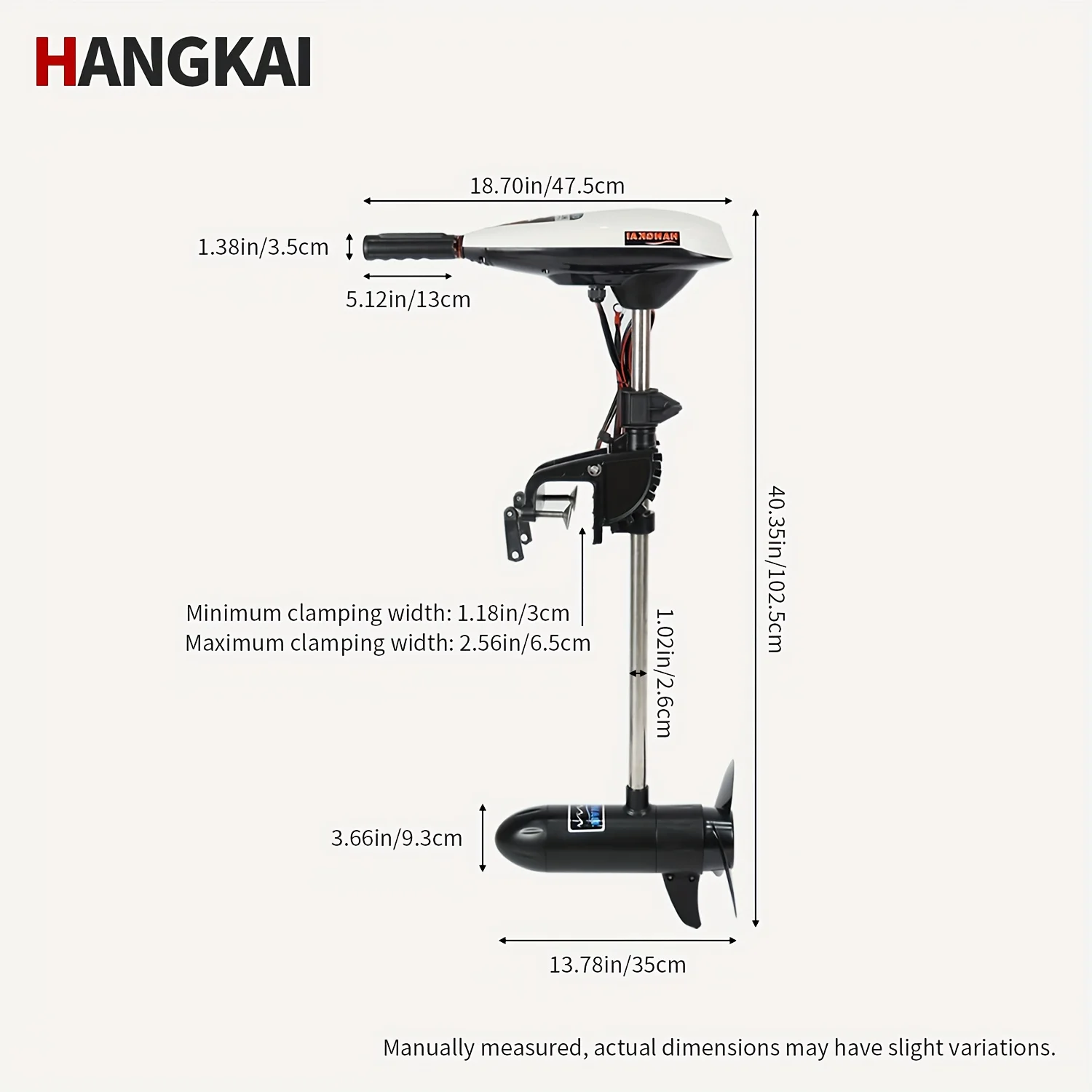 محرك التصيد الكهربائي KOETSU HANGKAI 55/65 LBS، 12 فولت - متوافق مع محركات HANGKAI الخارجية