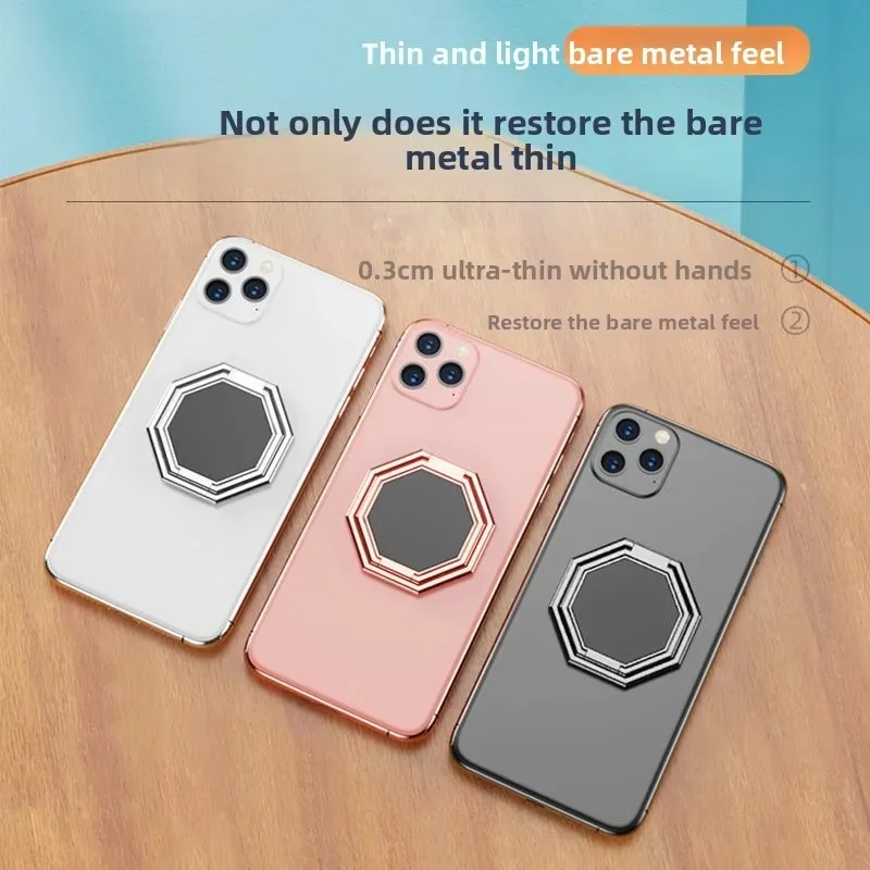 Supporto per anello per telefono cellulare girevole a 360 gradi Supporto da tavolo per telefono pieghevole multifunzionale Supporto da tavolo per telefono appiccicoso portatile