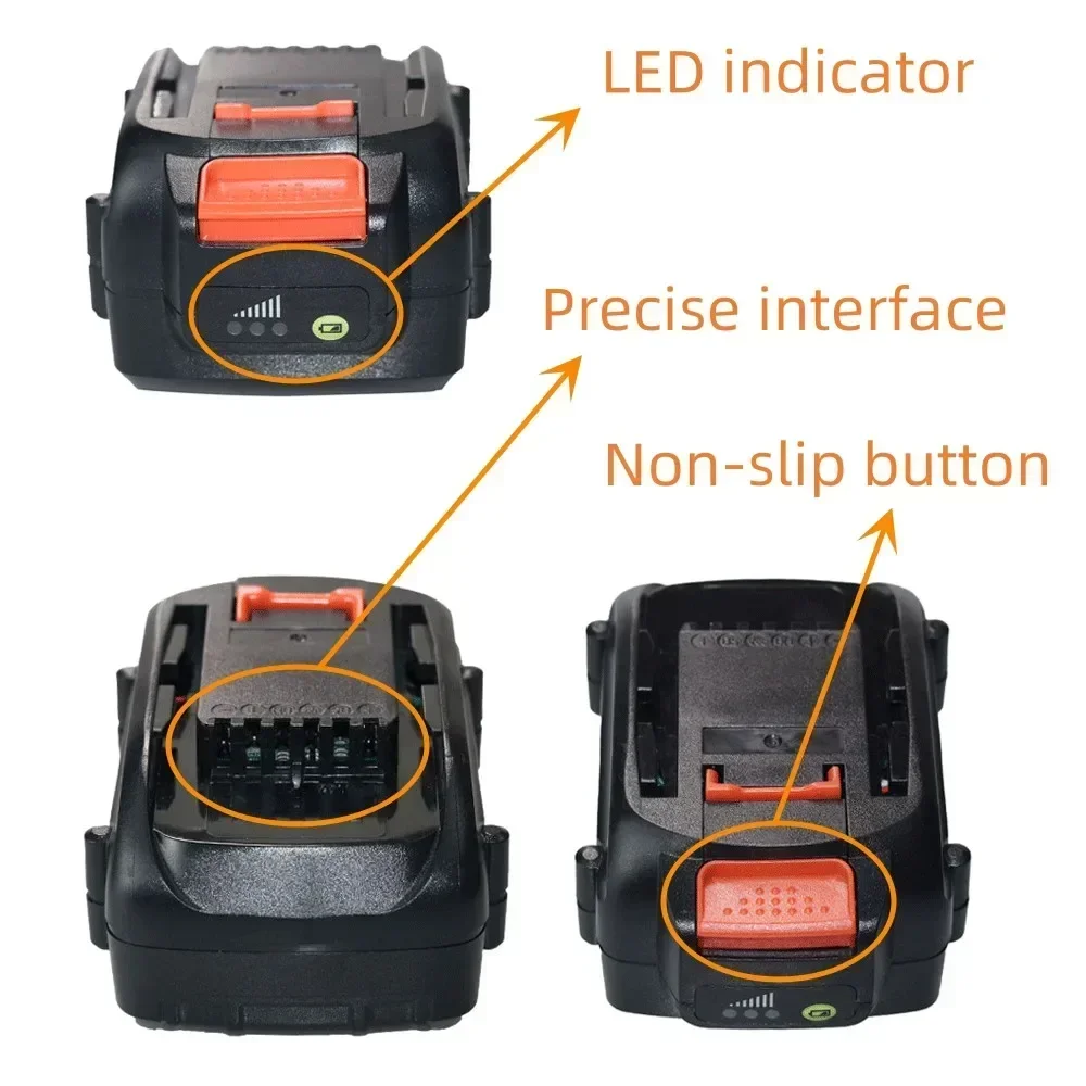 Para worx 100% novo original 40v 4000mah/6000mah bateria de íon de lítio substituível de alta qualidade wa3580