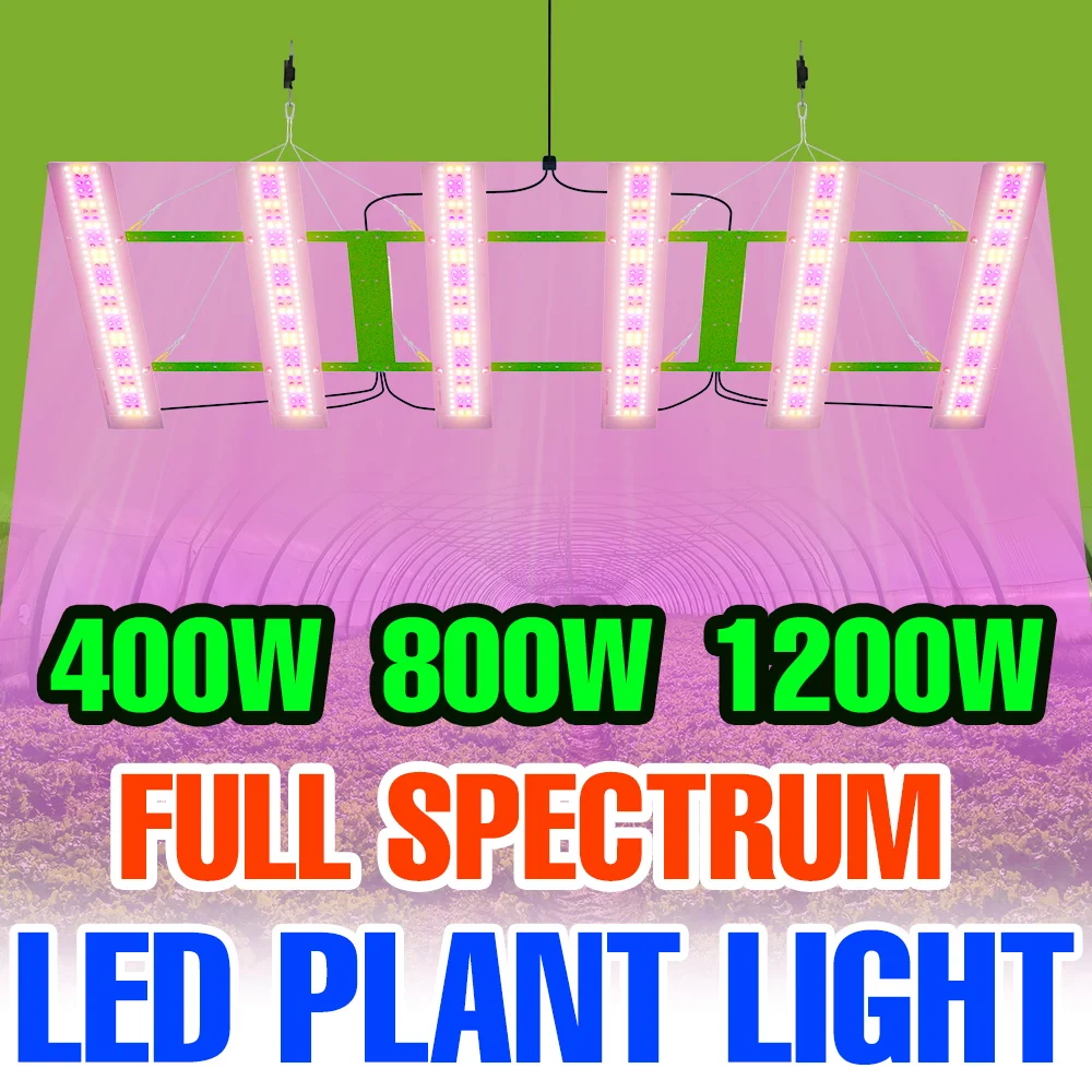 

1200W LED Grow Lights Full Spectrum 220V Quantum Board Plant Lamp Greenhouse Hydroponic Vegs Flower Succulent Cultivate Lighting