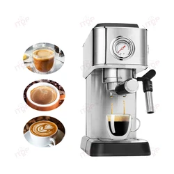 Ekspres do kawy ITOP Espresso domowy ekspres do kawy kawiarnia 1,2l zbiornik na wodę 1350W 15bar ULKA pompa 51mm Portafilter