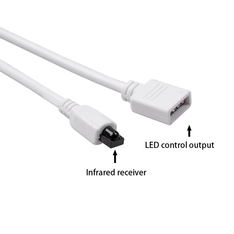 Pengendali lampu LED, dengan 24 tombol kontrol untuk RGB pengontrol Bluetooth aplikasi ponsel pintar dan IR pengendali jarak jauh pintar