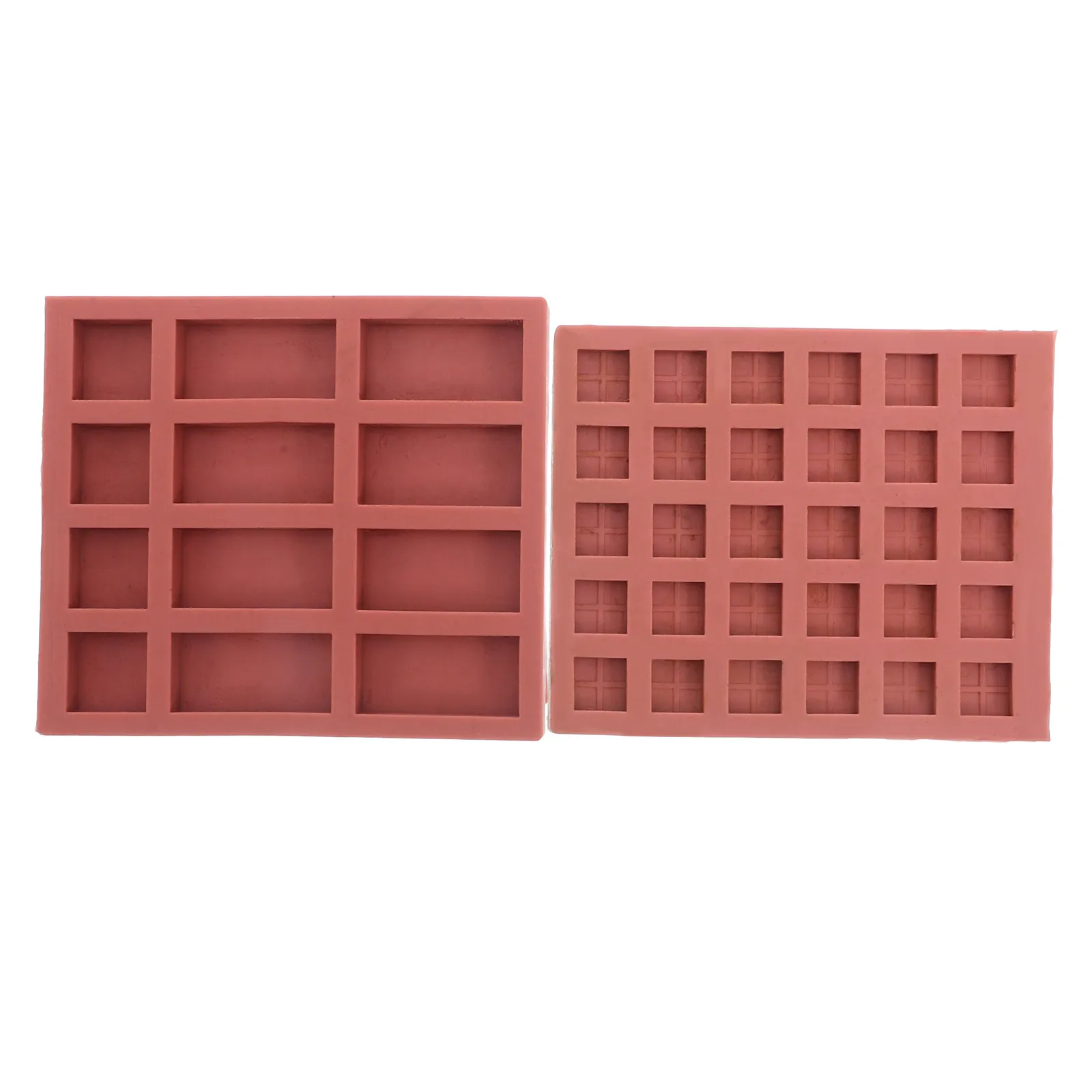 

2Pcs Miniature Brick Molds Mini Silicone Brick Moulds for Sand Table Building Projects Dollhouse Construction and Garden