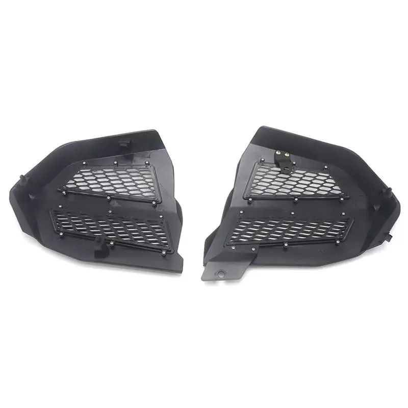 [ABAB] Motorcycle Engine Transmission Covers for Honda Goldwing GL1800 F6B 2018-2021 Fairing Radiator Grille Cover(Silver)