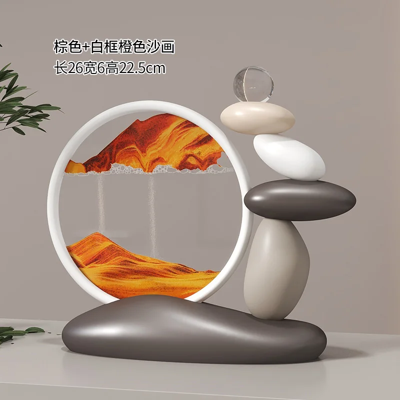 

The passage of time, quicksand painting, advanced sense, living room tabletop ornament, emotional stability artifact,