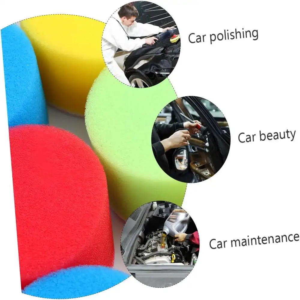 5/16 قطعة 2 بوصة إسفنجة تلميع مجموعة مختلطة 5 ألوان مع هوك وحلقة الرملي الوسادة لسيارة رغوة الحفر الحفر عازلة مرفق