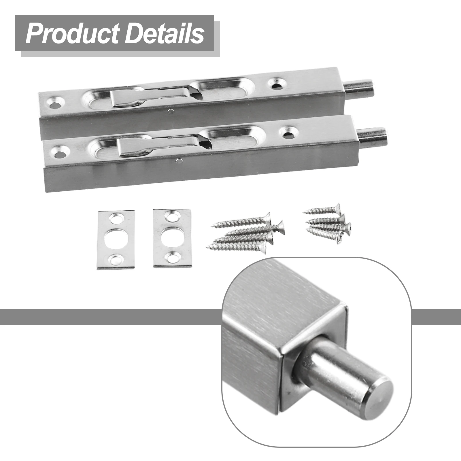 

Эффективное и надежное решение для защиты дверей: 2 комплекта скрытых врезных замков-защелок для максимальной безопасности