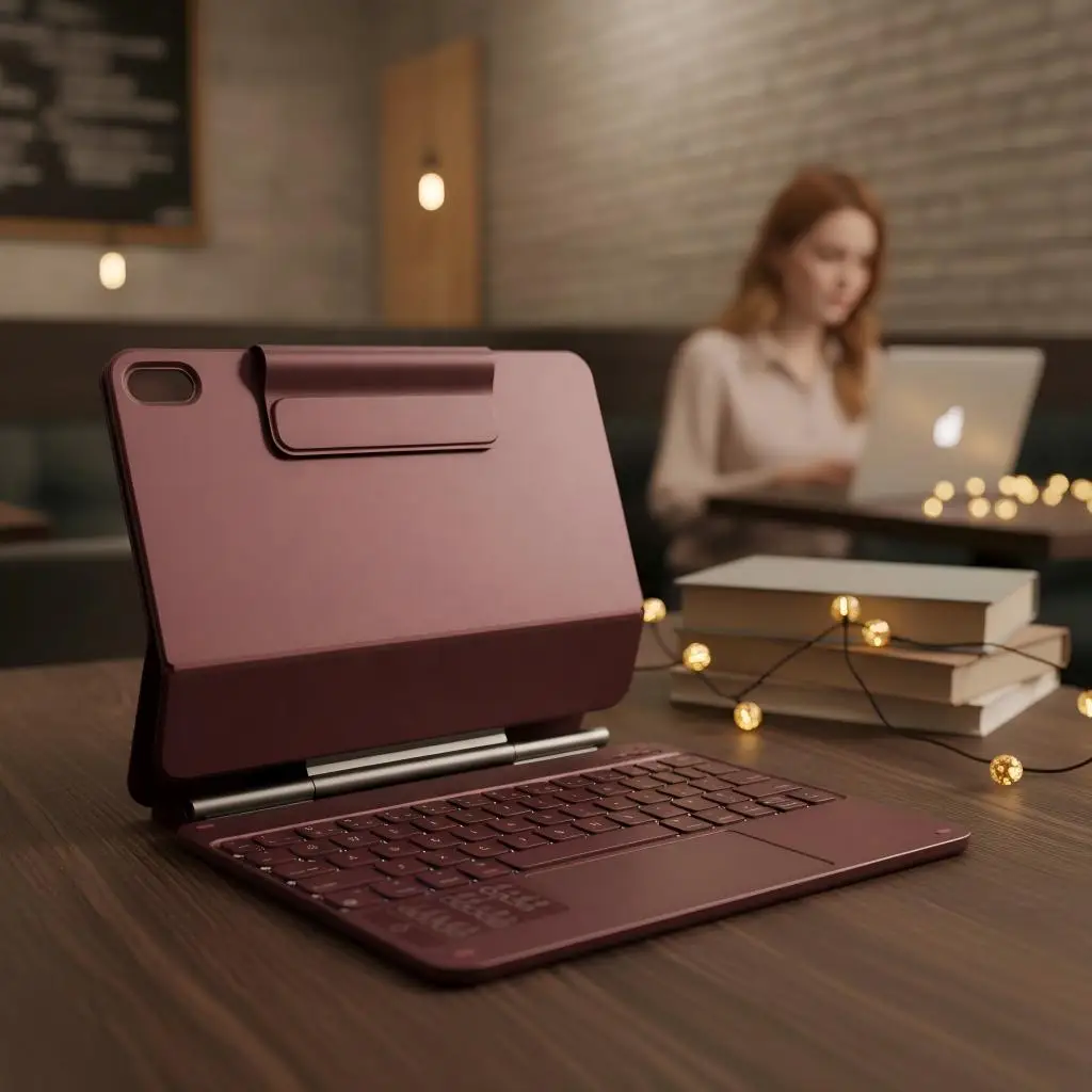 Latest Tablet with Bluetooth Touchpad Magic Keyboard for iPad 10/11th Led Backlight Keyboard Multi-color for choice