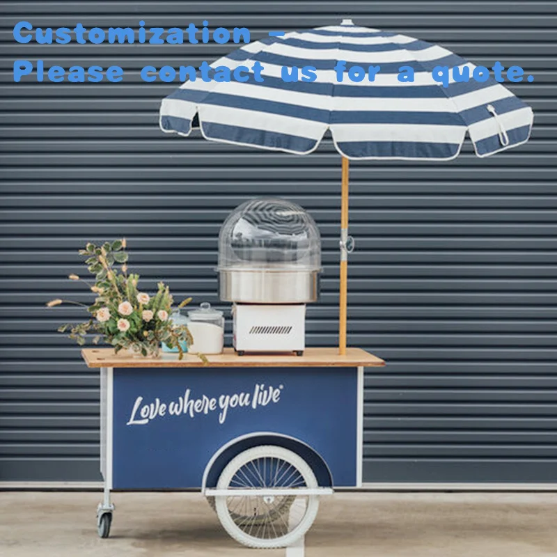 

на заказ. Коммерческая уличная витрина Торговая тележка Комерческая тележка Street Plaza Food Truck