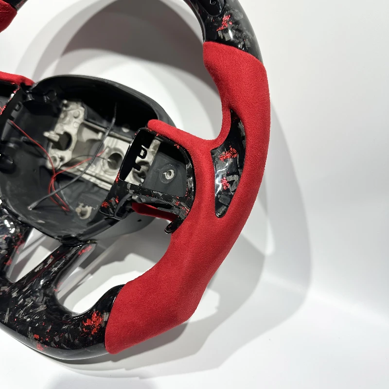 Sporty and Aggressive Carbon Fiber LED steering wheel for D0dge Challenger Durango 300 Charger RT SRT Hellcat