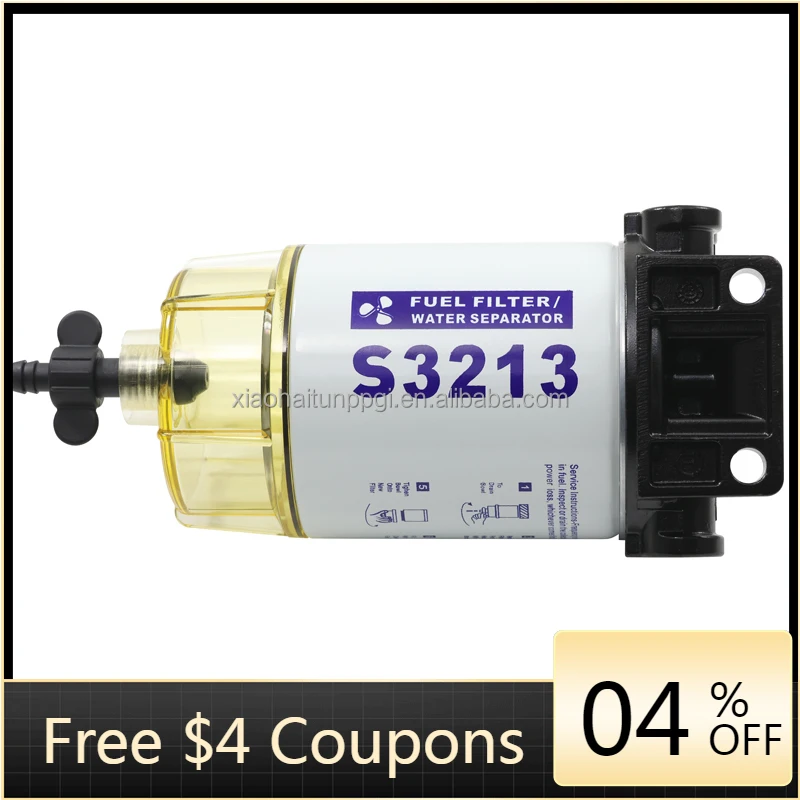 

STLF Little Dolphin S3213 S3227 Fuel Filter Housing Marine Engine Fuel Water Separator Yacht