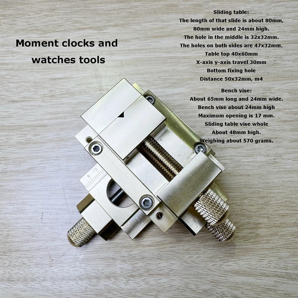 XY Axis Adjustable Miniature Stage Micro Cross Slide Vise with Dovetail Guide - view 3