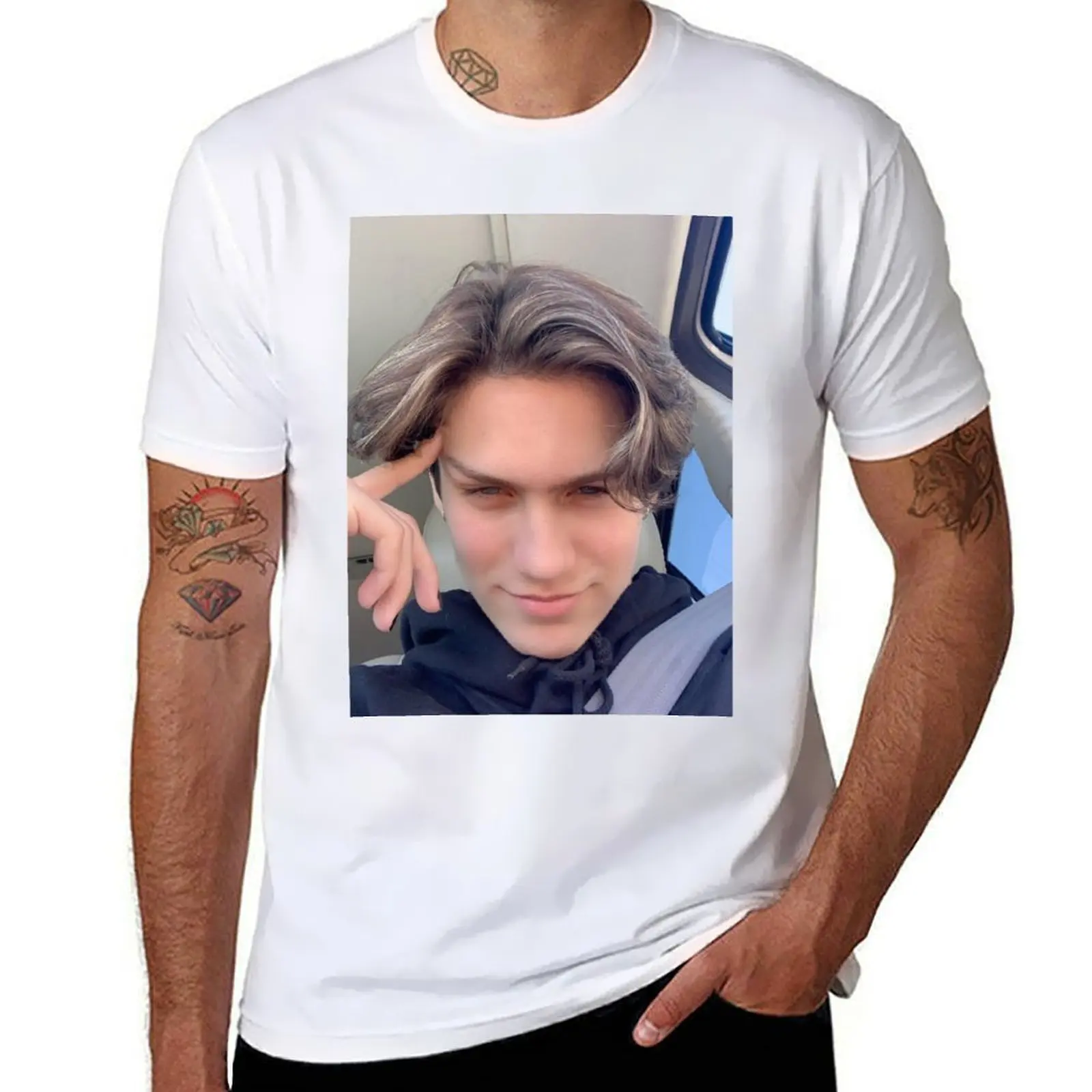 

lil huddy T-Shirt t shirts for man graphic funny man t shirts high quality luxury brand T-Shirt