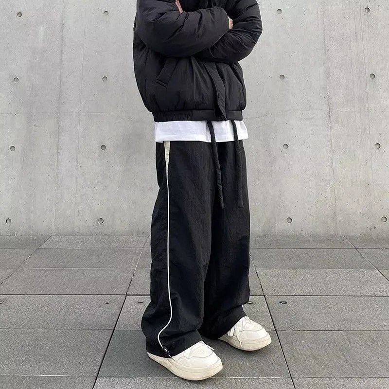 Y2K Vintage Mode Lose Hose 2024 Casual Straße Hip Hop Baggy Hosen Hohe Taille Breite Bein Hosen Solide Jogger Frauen kleidung – Detail 20