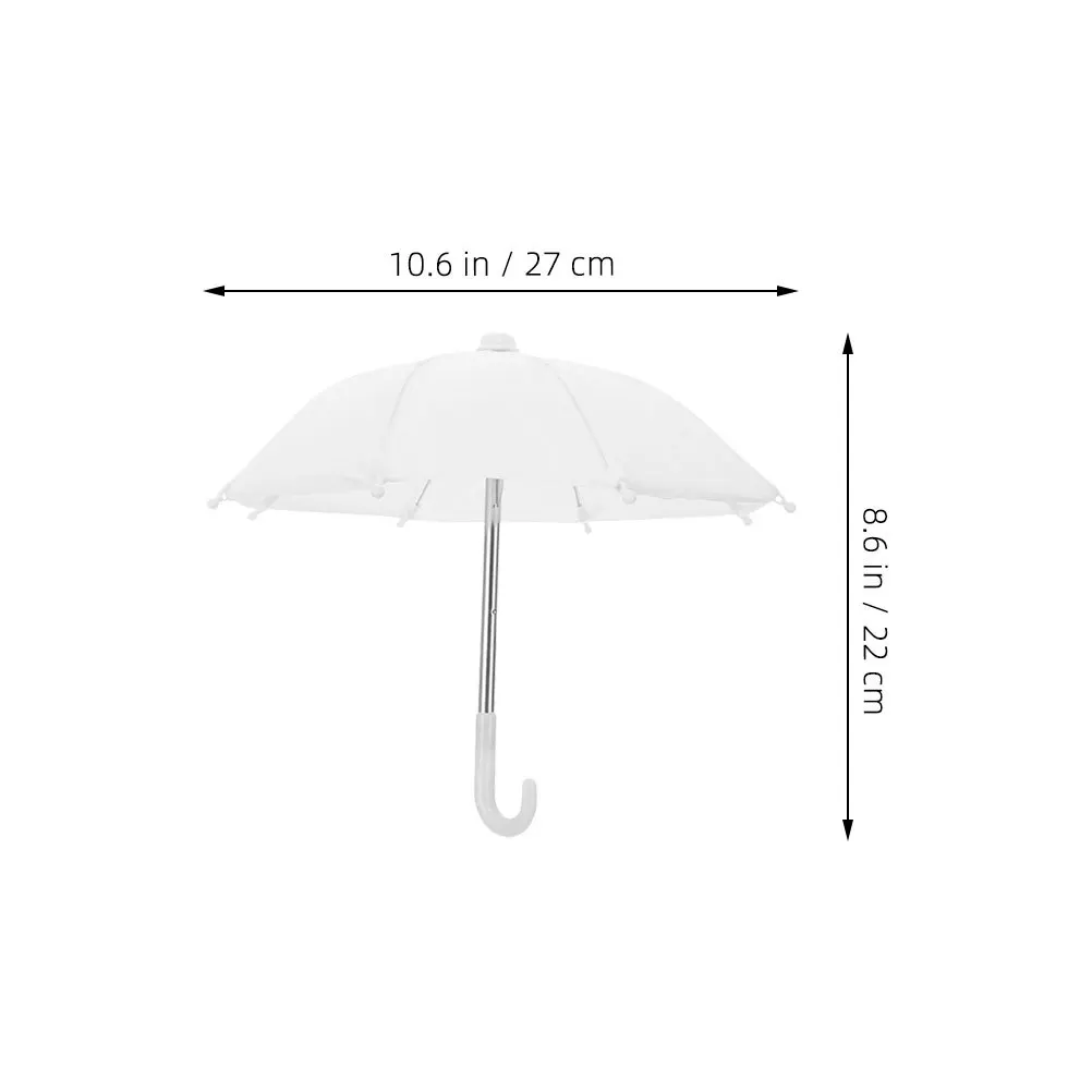 2 szt. Miniaturowe parasolki do domku dla lalek, dekoracyjne małe parasolki dla dzieci, modne akcesoria chroniące przed deszczem do mikro-scen wewnątrz pomieszczeń.