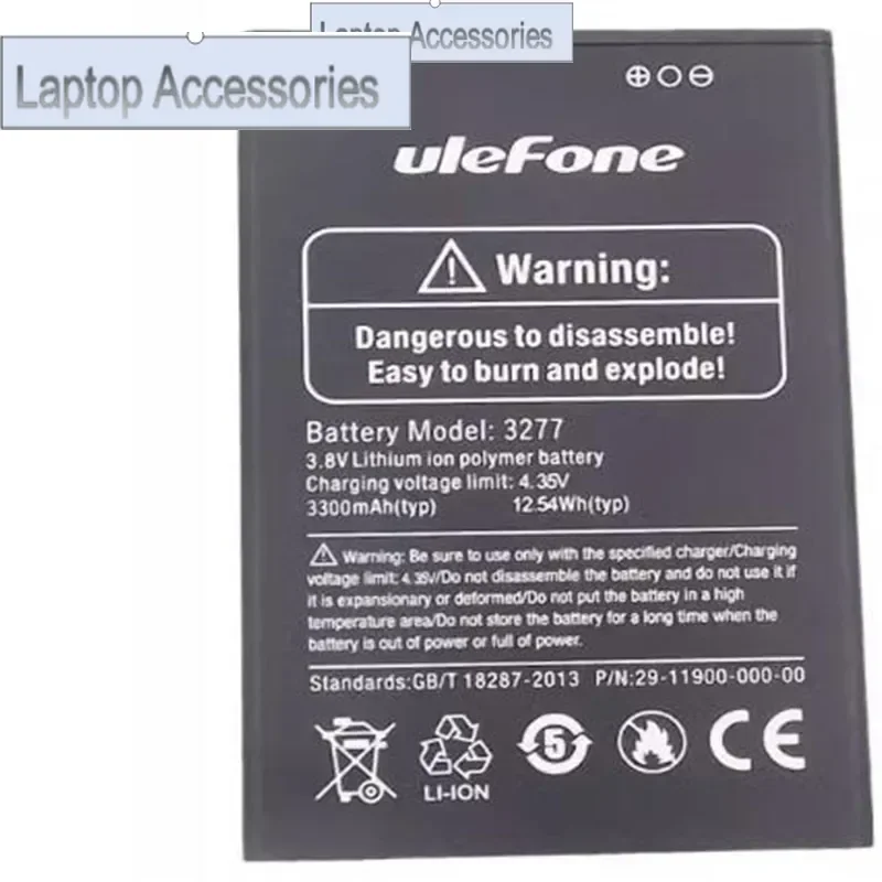 F HJ  In Stock for Ulefone note 6 battery 3300mAh  production Date Replacement + Tracking Number for Ulefone 3277 battery