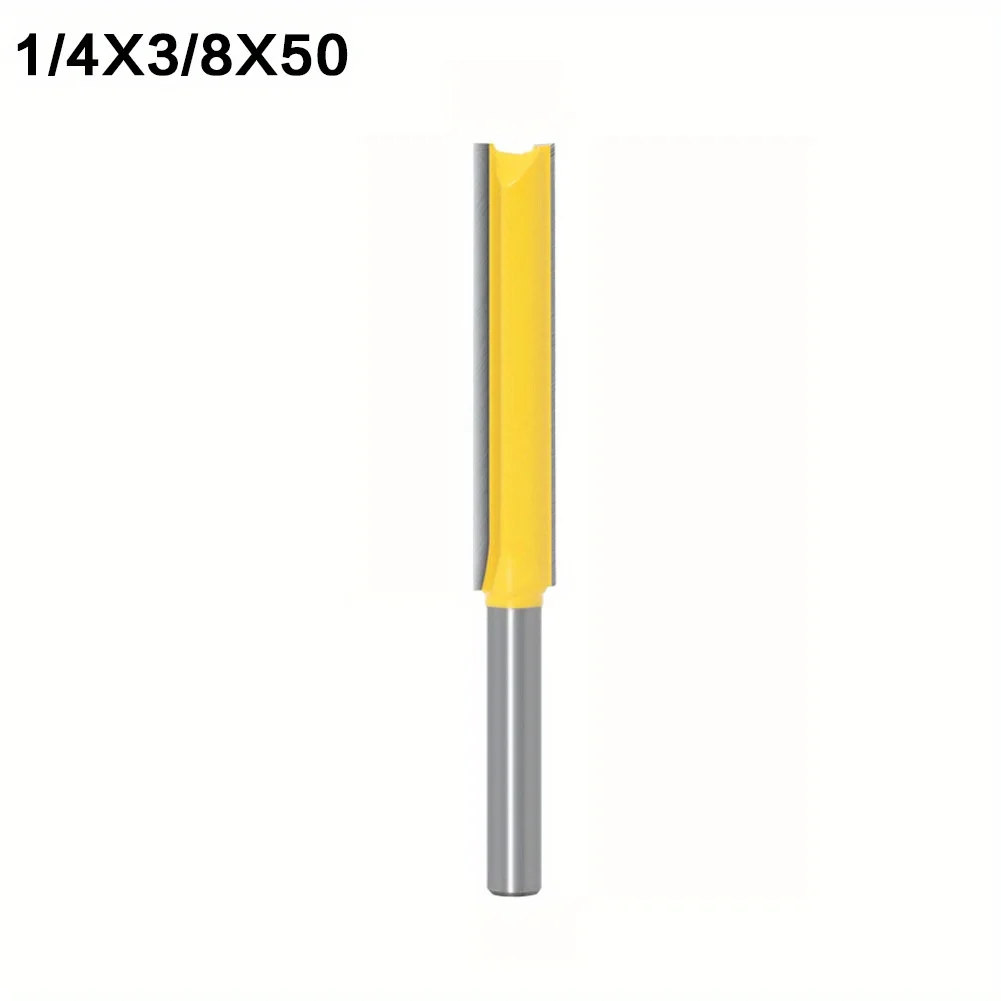 1 Pc ,Long Reach Double-Edged Straight Router Bit - 1/4\