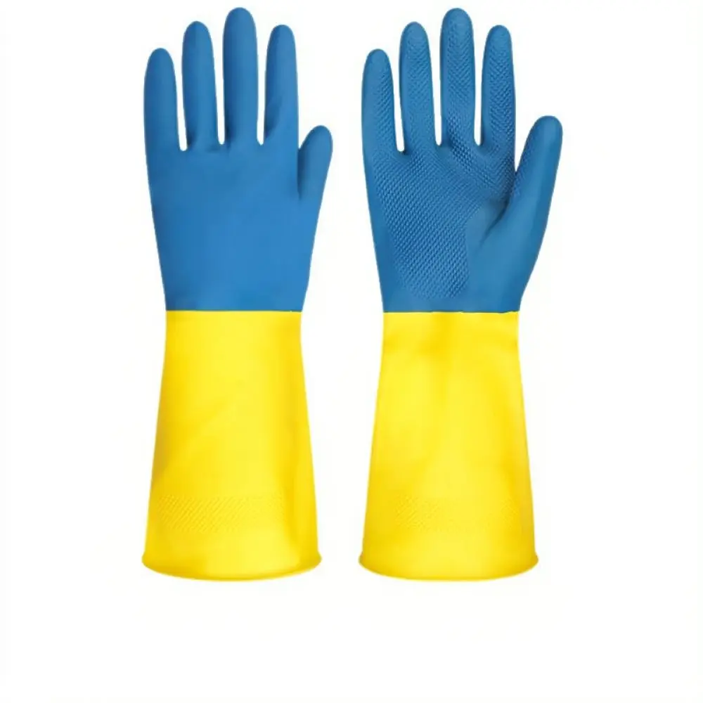 Industrial Safety Protective Gloves Waterproof Chemical Oil Resistant Gear For Laboratory Manufacturing Petroleum Mining Jobs