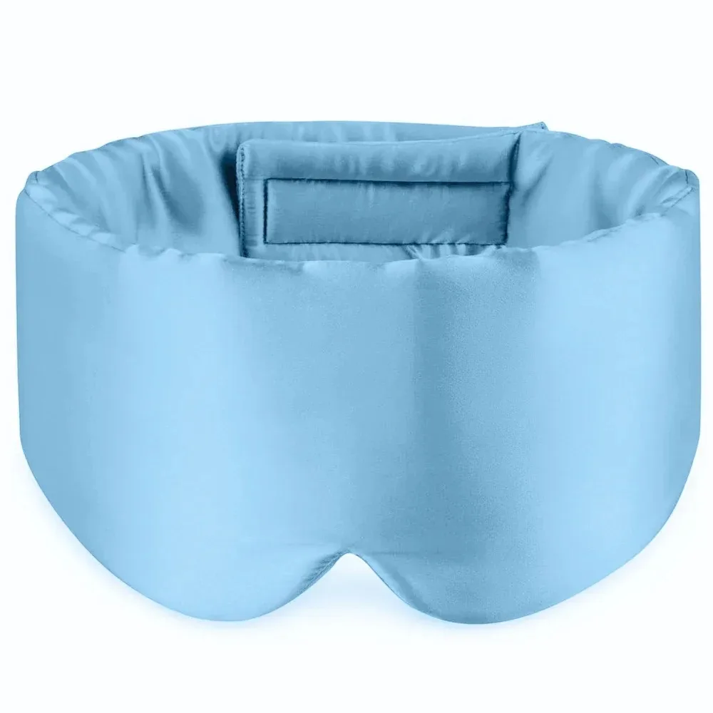100% Moerbei Zijde Slaapmasker Ooglapje Blokkeren Licht Oogmasker Slaapmasker voor Reizen & Dutje Zacht Gewatteerd Slaapmasker Slaapmasker