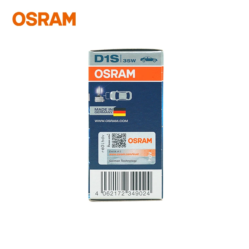 OSRAM D1S 66140CB 12/24V 35W 5500K COOL BLUE HID XENON BULB PAPER BOX XENON HEADLIGHT LAMPS MADE IN GERMANY view 5