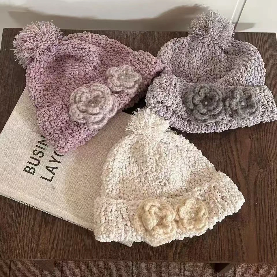 

Winter Knitted Ear Protection Hats For Women&Men Warm Beanies Caps Outdoor Ski Balaclava Bib EarCaps Ladies Skullies Hat Gorros