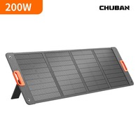 200W Foldable Solar Panel Portable for Outdoor Camping Power Generator Charging