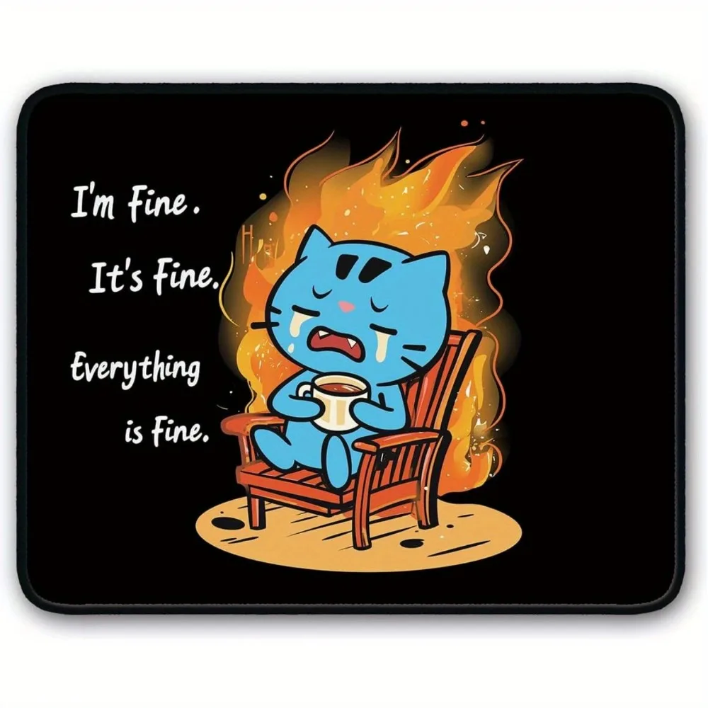 

The cat-themed anti-slip gaming mouse pad rubber base is a high-quality table mat suitable for home use and gamers