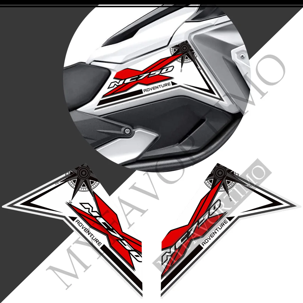 

2021 2022 Tank Pad Stickers Protection Fairing Decals For Honda NC 750 NC750 X NC750X Knee Windscreen Handshield Wind Deflector