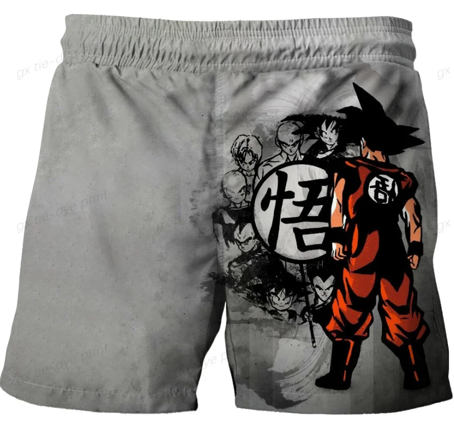 Children\'s Dragon Ball Z Goku Girls Boys Summer Harajuku Beach Shorts Kids Bottom Trousers Anime Shorts 3D Print Soft Sports