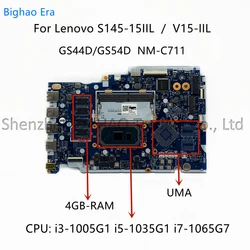 GS44D/GS54D NM-C711 For Lenovo Ideapad S145-15IIL V15-IIL Laptop Motherboard With i3 i5 i7 CPU 4GB-RAM Fru:5B20S43830 5B20S43828