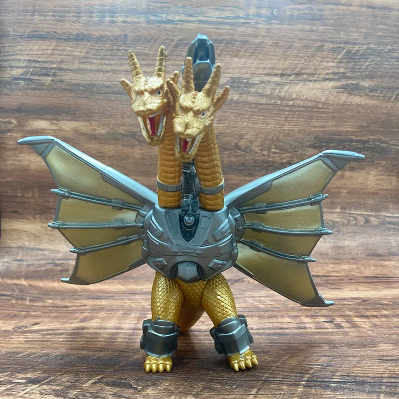 BANDAI Mecha Ghidorah Gold King of The Rodan Mothra 3 Heads PVC Action Figure Godzilla King Collectible Model Dolls Toys