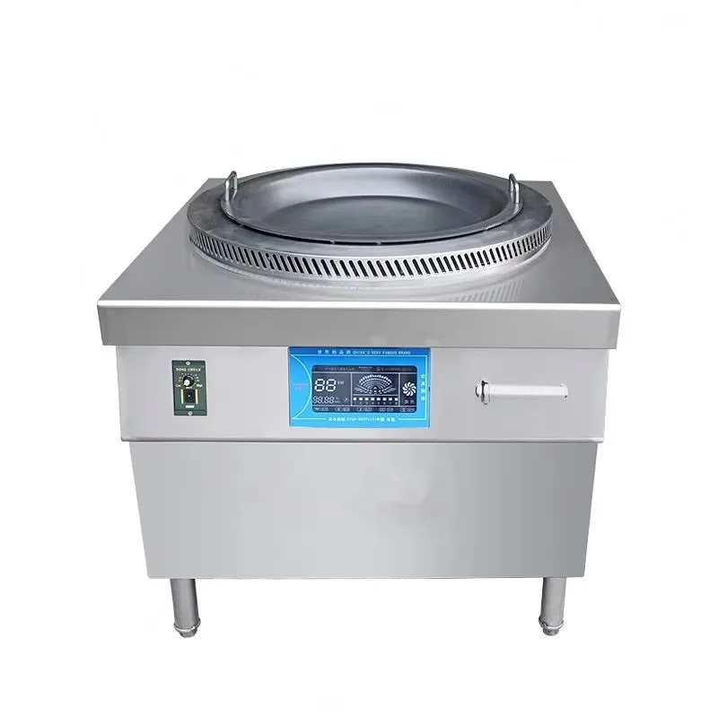 

TEBAK Electromagnetic Fried Dumpling Rotating Frying Oven Commercial Induction Cookers Single Burner Induction Wok Cooker