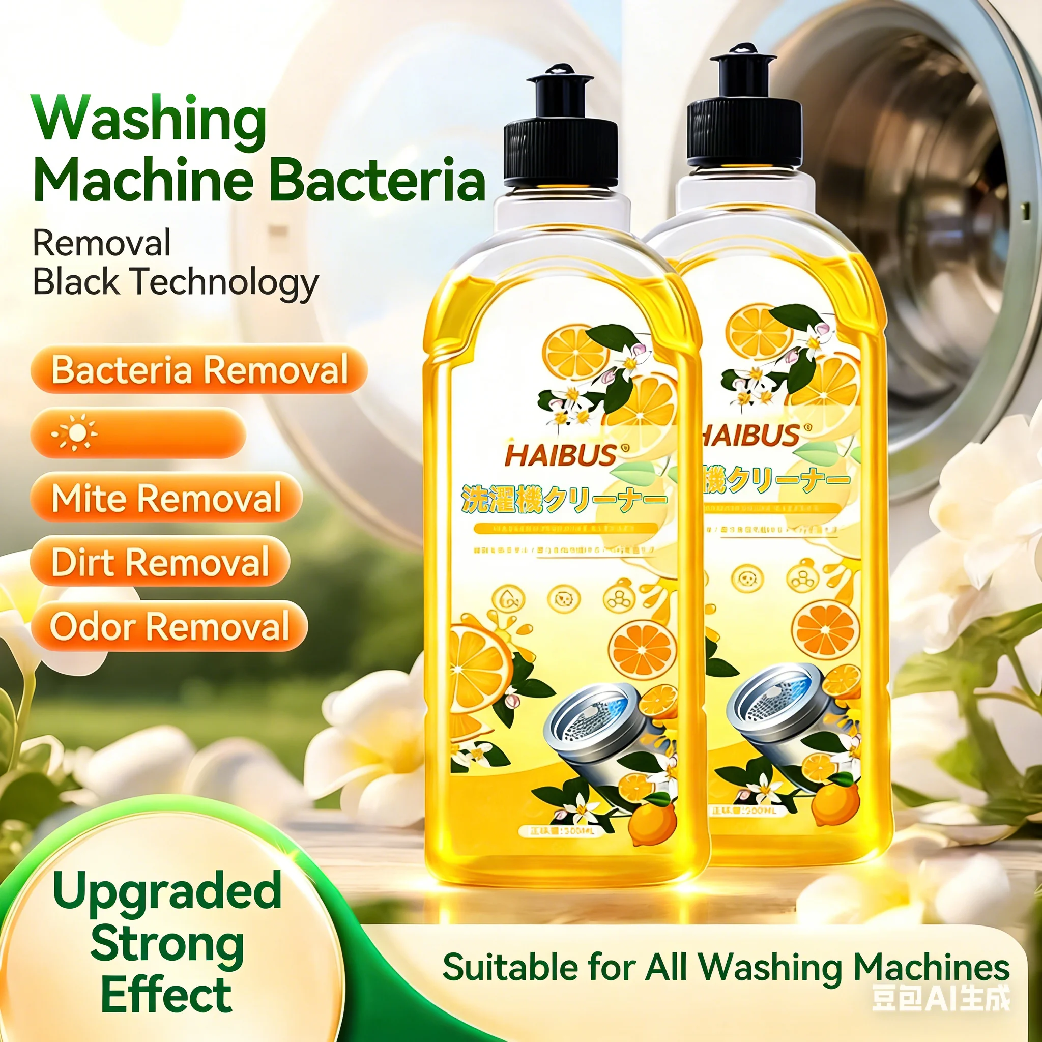 Washing machine cleaning and sterilizing liquid,powerful scale removal,sterilization disinfection drum,fully automatic universal