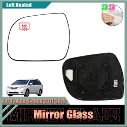 Mirror Glass For Toyota Sienna Car 2011 - 2019 Left Right Driver Side Rearview Heated Function Waterproof Large Vision White