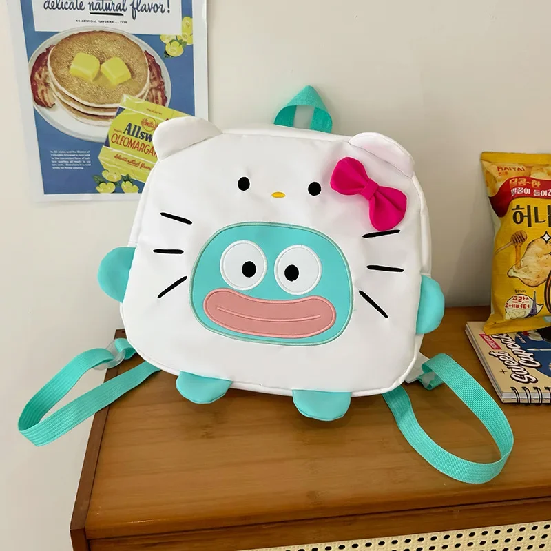 

Sanrio Anime Kawaii Ins Hangyodon JK Storage Backpack Cute Cartoon Female Student Campus Large Capacity Storage Bag Gifts Toys