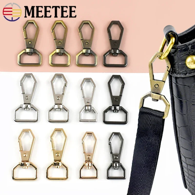 

5/10Pcs Meetee 13/16/20mm Metal Spring Clip Buckle Swivel Lobster Clasp Carabiner Dog Collar Connect Hook Hardware Accessories