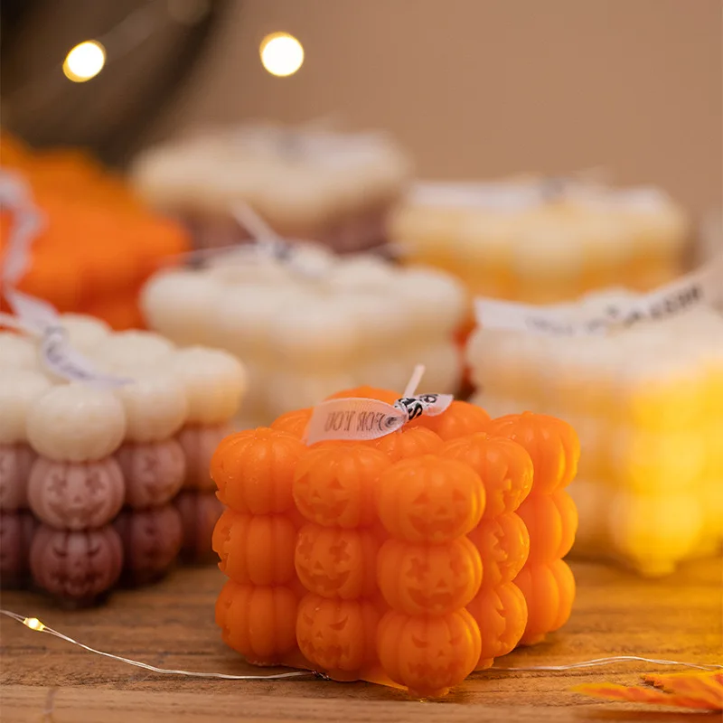 1 قطعة الجمجمة اليقطين ارتفع قالب من السيليكون الروائح شمعة DIY بها بنفسك اليدوية قالب شمع ديكور المنزل أدوات الهالوين لوازم