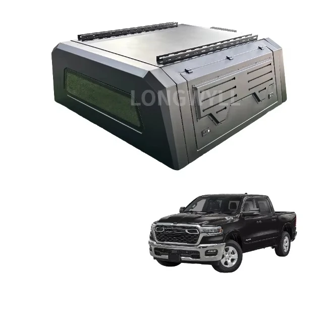 

Aluminum Truck Canopy for Ram Smartcap Truck Camper Shell Waterproof Truck Canopy with Roof Rack