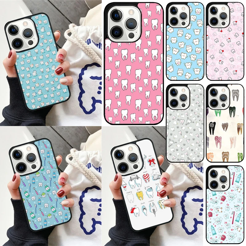 Hygienist Dentist Tooth Dental Cover For iPhone 16 13 14 15 Pro Max 12 Mini 11 15 Pro Max 6 7 8 Plus Max SE 2020 Phone Case