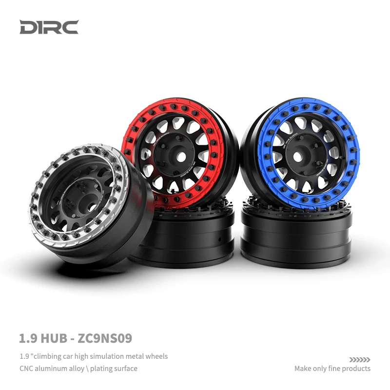 2pcs 1.9 Inch Metal Hub Wheel for 1/10 RC Crawler Car Traxxas TRX4 Defender TRX6 AXIAL SCX10 II 90046 D1RC Baja1000