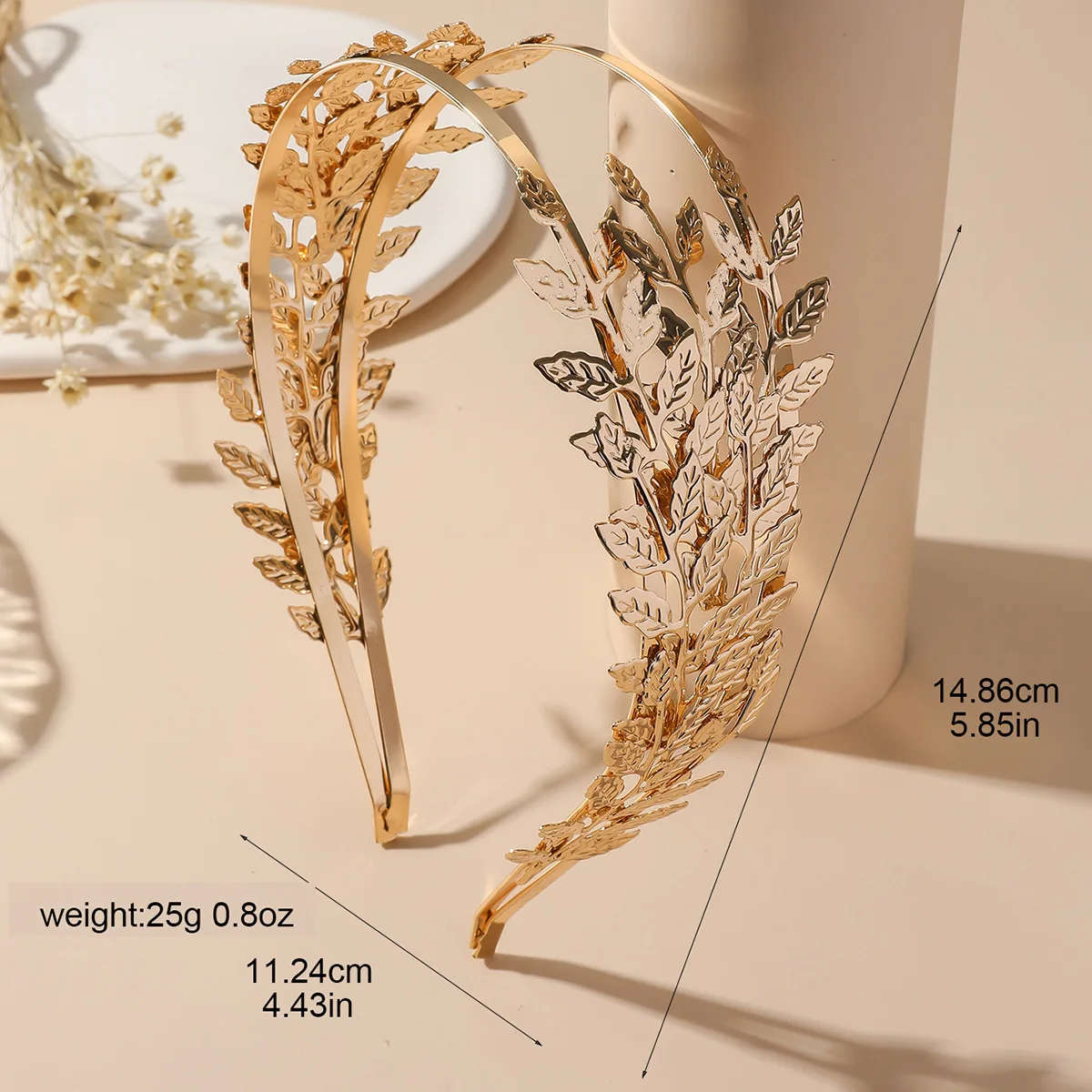 1 fashion personality creative new Baroque bride leaf headband wide headband accessories