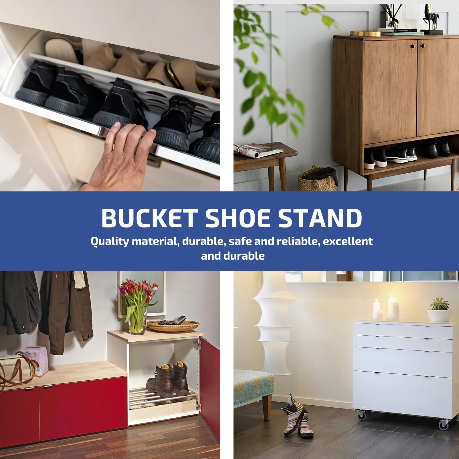 

2Pcs Shoe Cabinet Tipper Stand Premium Wear-Resistant Home Shoe Cabinet Bracket Accessories Easy Install