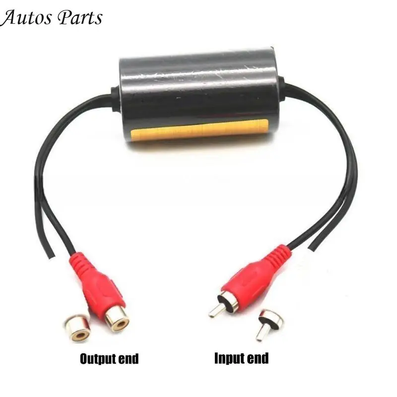 57BA Upgraded Ground Noise Isolator, Noise Filter for Car Radio/Home Stereo Systems Noise Suppressor Reducer Alternator