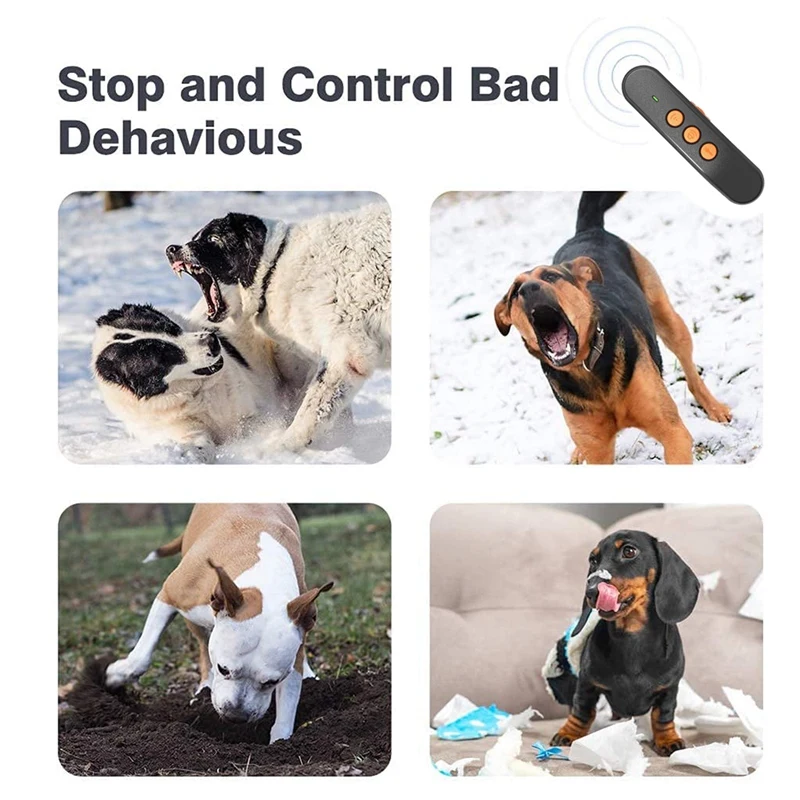 Dispositivo anti-latido dissuasor para o cão, Frequência variável, Ultrasonic Dog Barking Control Tool, Recarregável